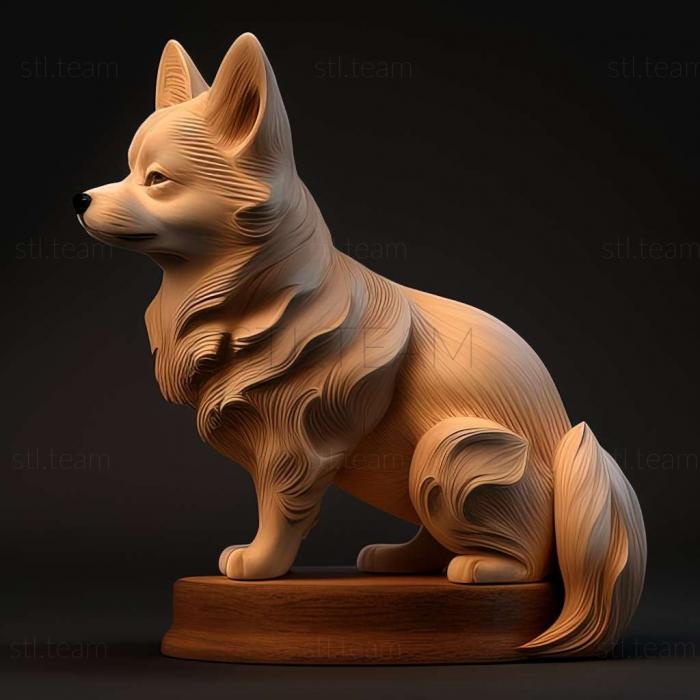 3D model Japanese hin dog (STL)